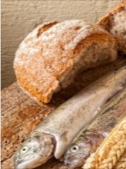bread and fish