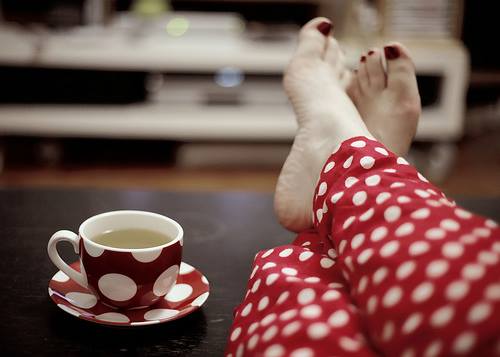 feet up